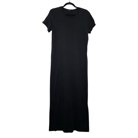 ATM Anthony Thomas Melillo Black Casual Cotton T-Shirt Maxi Dress - Small - Picture 2 of 9